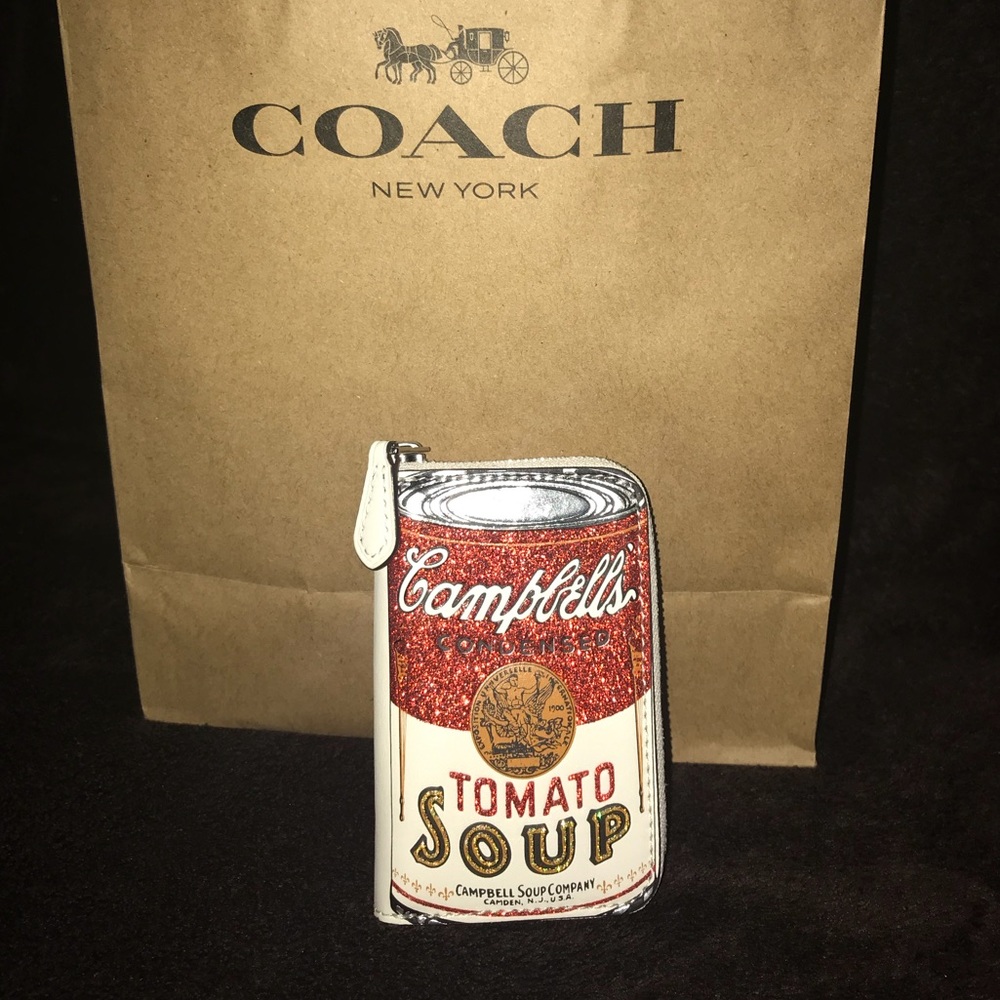 Coach Limited Edtn. Campbell’s Soup Zip coin case